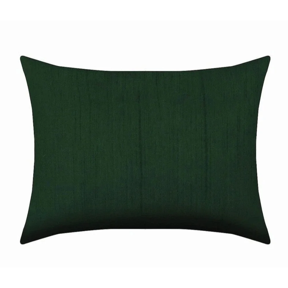 St. Nicholas Square Green Festive Plaid Lumbar Pillow Holiday Christmas *New*
